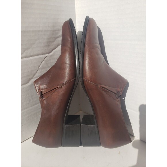 Munro "Revere" Chocolate Brown Leather Slip-On Pump #M281421 Women's 11 Narrow - Picture 4 of 16